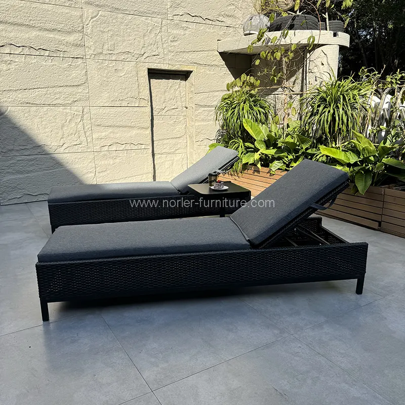 Viimane tipptasemel käsitsi kootud Rattan Sun Lounger